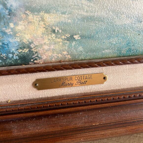 Marty Bell Larkspur Cottage Limited Edition Lithograph Canvas Print #537/900 - Picture 9 of 15